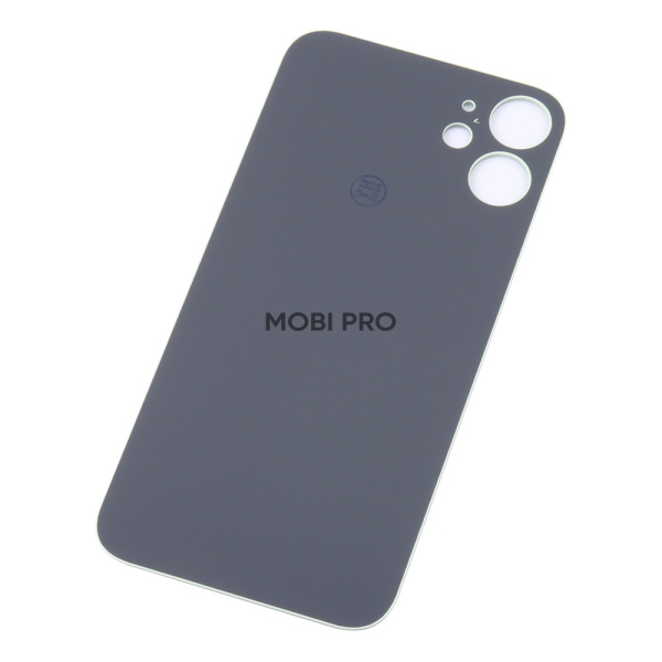 Задняя крышка для iPhone 12 mini (A2399) Зеленый (стекло, монолит, широкий вырез под камеру, логотип) - Премиум