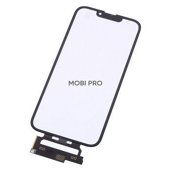 Стекло для переклейки iPhone 13 в сборе с тачскрином, рамкой и OCA пленкой Черный - OR (Mitsubishi)