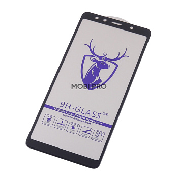 Защитное стекло "Премиум" для Samsung Galaxy A7 2018 (A750F) Черный