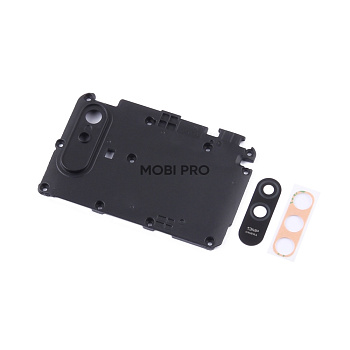 Стекло камеры для Xiaomi Redmi 9A (M2006C3LG) в сборе с рамкой Черный