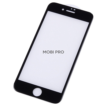 Защитное стекло "Премиум" для iPhone 7/8/SE (2020)/SE (2022) Черный (Закалённое+, полное покрытие)