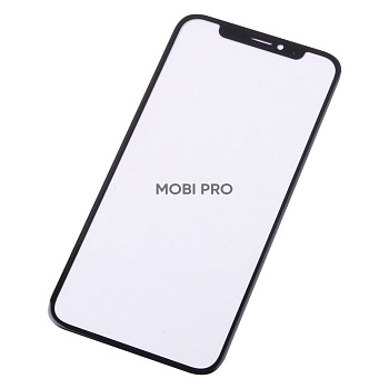 Стекло для переклейки iPhone X/Xs в сборе с OCA пленкой Черный - OR (Mitsubishi)