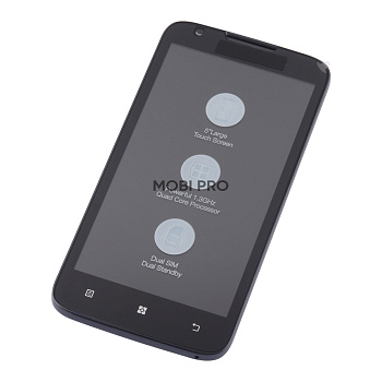 Дисплей для Lenovo A680 модуль с рамкой Черный - Оптима