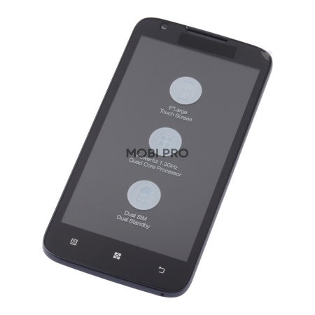 Дисплей для Lenovo A680 модуль с рамкой Черный - Оптима