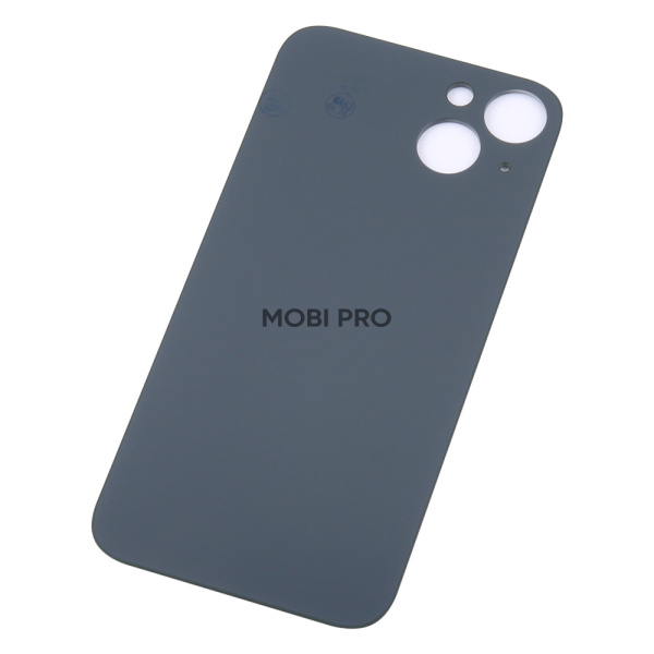 Задняя крышка для iPhone 13 (A2635) Зеленый (стекло, монолит, широкий вырез под камеру, логотип) - Премиум