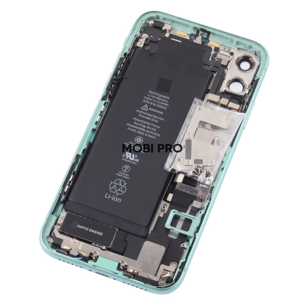 Корпус для iPhone 11 в сборе со шлейфами с разбора Зеленый (возможен дефект ЛКП) - OR