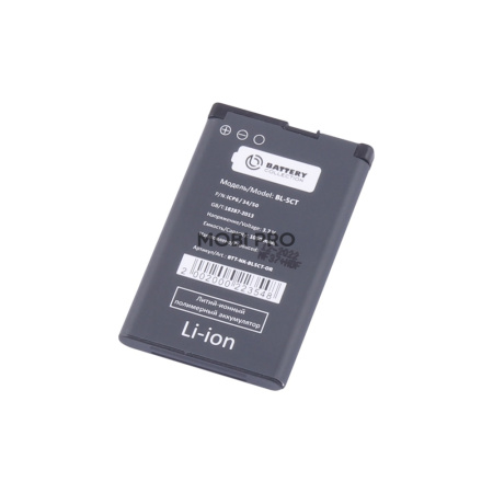 АКБ для Nokia 5220/3720/6303/C3-01/C5 (BL-5CT) - Battery Collection (Премиум)