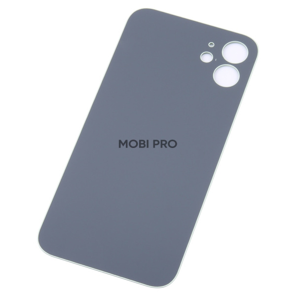 Задняя крышка для iPhone 12 (A2403) Зеленый (стекло, монолит, широкий вырез под камеру, логотип) - Премиум