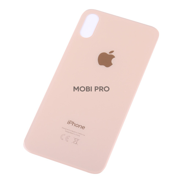 Задняя крышка для iPhone Xs с увелич.вырезом под камеру Золото - OR