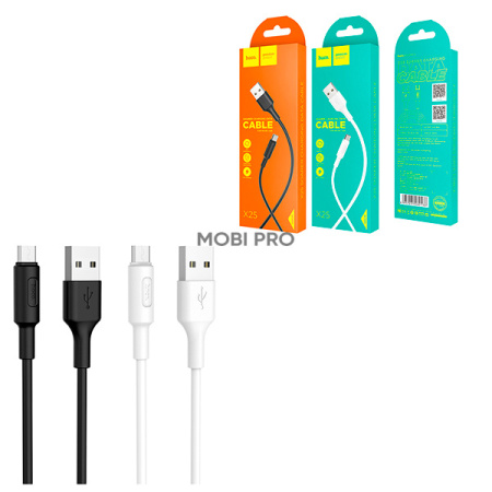 Кабель USB - MicroUSB Hoco X25 (2A) Белый