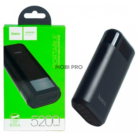 Внешний Аккумулятор (Power Bank) Hoco B35A 5200 mAh (1A, MicroUSB) Черный