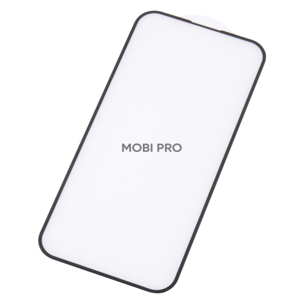 Защитное стекло "Матовое" для iPhone 16 Черный (Закалённое, полное покрытие)