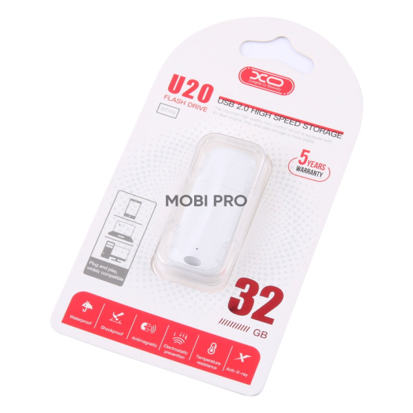 USB-флеш (USB 2.0) 32GB XO U20 Белый