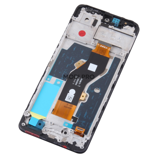 Дисплей для Infinix Hot 40i (X6528B) модуль с рамкой Черный - OR