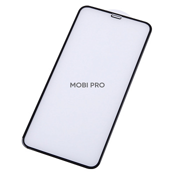 Защитное стекло "Премиум" для iPhone Xs Max/11 Pro Max Черный (Закалённое+, полное покрытие)