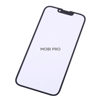 Стекло для переклейки iPhone 13/13 Pro в сборе с OCA пленкой Черный - OR (Mitsubishi)