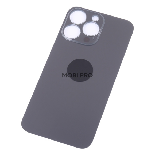 Задняя крышка для iPhone 13 Pro (A2640) Серый (стекло, широкий вырез под камеру, логотип)