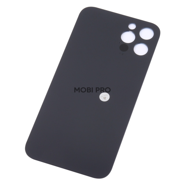 Задняя крышка для iPhone 12 Pro (A2407) Серый (стекло, узкий вырез под камеру, логотип)