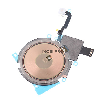 Шлейф для iPhone 15 Pro (A3102) на беспроводную зарядку/вспышку/микрофон - Премиум