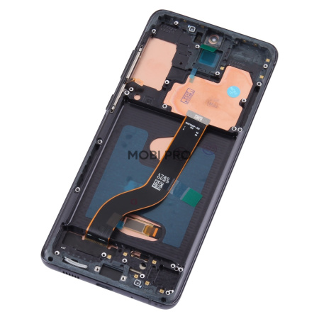 Дисплей для Samsung Galaxy S20+ (G985F) модуль с рамкой Черный - (OLED) (Full Size)