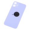 Задняя крышка для iPhone 12 mini (A2399) Фиолетовый (стекло, монолит, широкий вырез под камеру, логотип) - Премиум