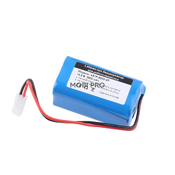 Аккумулятор для робота-пылесоса H18650CH-4S1P 5500-2P разъем 14.8V 2.6A 2600 mAh
