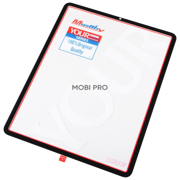 Стекло для переклейки MUSTTBY iPad Pro 12.9 2021 (5 Gen) в сборе с OCA 100% Черный