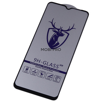 Защитное стекло "Премиум" для Samsung Galaxy A02/A02s/A12/A12 Nacho/A13/M12/M13/M23 5G/M33 5G (A022G/A025F/A125F/A127F/A135F/A137F/M127F/M135F/M236B/M336B) Черный