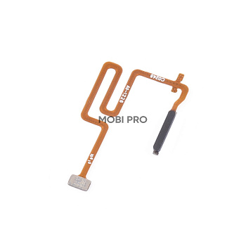 Шлейф для Realme 8i (RMX3151) сканер отпечатка пальцев Черный