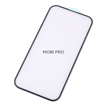 Защитное стекло "Премиум" для iPhone 14 Pro Черный (Закалённое+, полное покрытие)