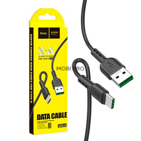 Кабель USB - Type-C Hoco X33 (5A) Черный