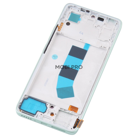 Дисплей для Xiaomi Redmi Note 13 4G (23129RAA4G/23124RA7EO/23129RA5FL) модуль с рамкой Зеленый - (OLED)