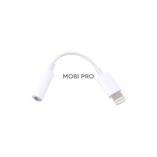 Адаптер Lightning - "3,5 мм" Jack (10.5 см, для iPhone) Белый - OR