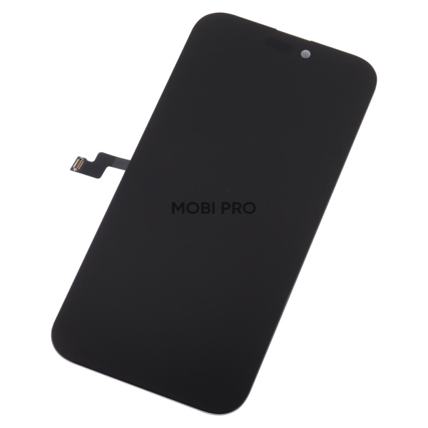 Дисплей для iPhone 16 Pro Max в сборе с тачскрином Черный - (Soft OLED, Full HD, 120 Гц) (площадка под IC)