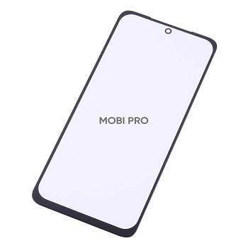 Стекло для переклейки Xiaomi Redmi Note 10/10s/Poco M5s (M2101K7BNY/2207117BPG/M2102K7AG) в сборе с OCA пленкой Черный - OR (Mitsubishi)