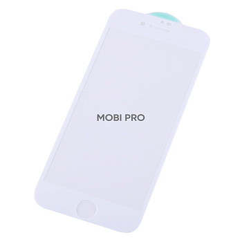 Защитное стекло "Стандарт" для iPhone 7/8/SE (2020)/SE (2022) Белый (Полное покрытие)