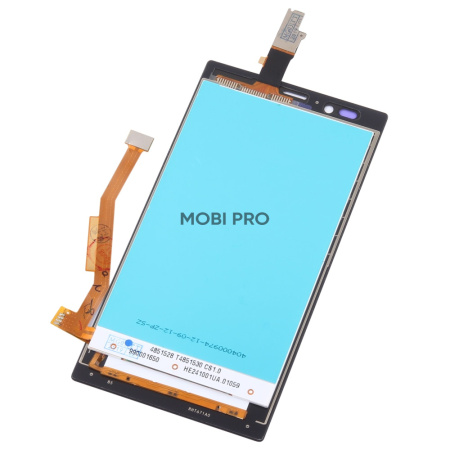 Дисплей для Nokia 720 (RM-885)  в сборе с тачскрином Черный - Оптима