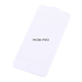Защитное стекло "Премиум" для iPhone 7/8/SE (2020)/SE (2022) Белый (Закалённое+, полное покрытие)