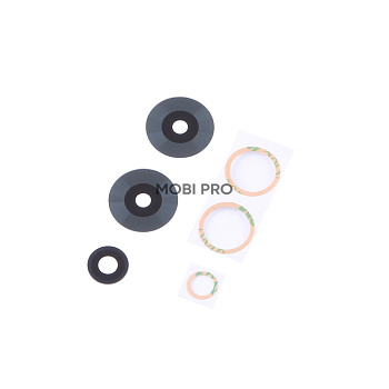 Стекло камеры для Infinix Hot 30 Play (X6835B) (комплект 3 шт.) Черный