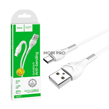 Кабель USB - Type-C Hoco X37 (3A) Белый