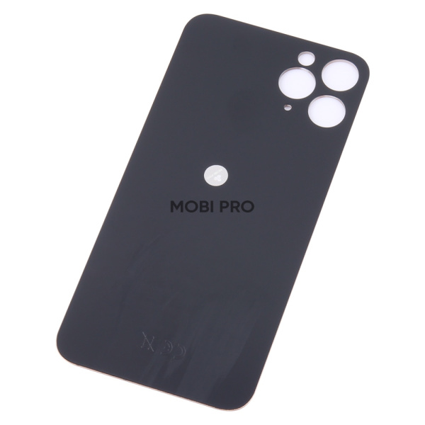 Задняя крышка для iPhone 11 Pro Золото (стекло, монолит, широкий вырез под камеру, логотип) - Премиум