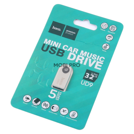 USB-флеш (USB 2.0) 32GB Hoco UD9 Insightful Серебро