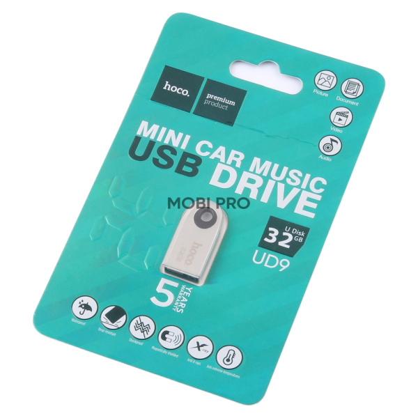 USB-флеш (USB 2.0) 32GB Hoco UD9 Insightful Серебро
