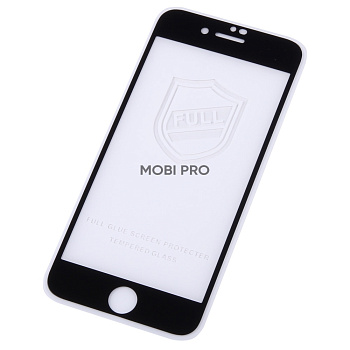 Защитное стекло "Тонкое" для iPhone 7/8/SE (2020)/SE (2022) Черный (Полное покрытие 0,25 мм)
