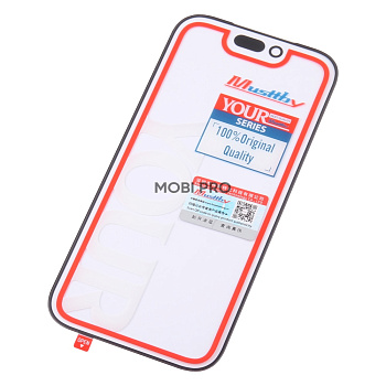 Стекло для переклейки MUSTTBY iPhone 17 Pro в сборе с OCA 100% Черный