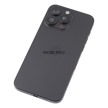 Корпус для iPhone 15 Pro Max в сборе с задней крышкой и шлейфами Черный Снятый - OR