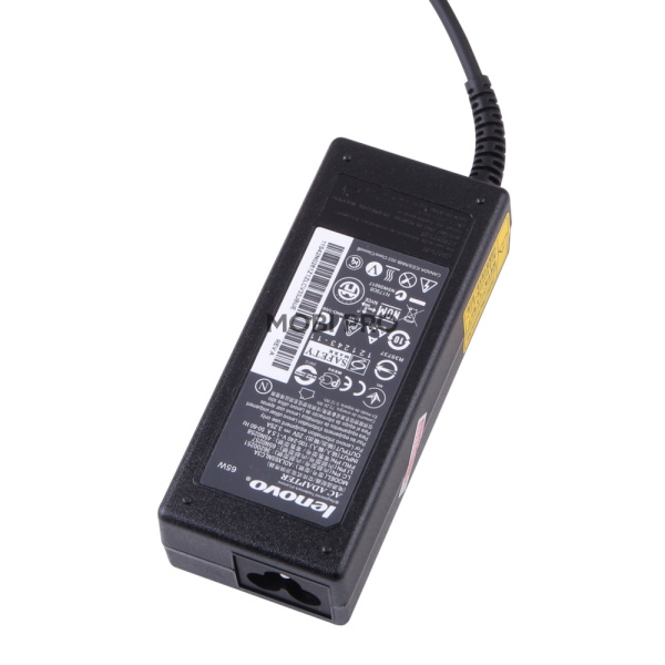 Блок питания (сетевой адаптер) для ноутбуков Lenovo 20V, 3.25A, 65W (прямоугольный разъем)