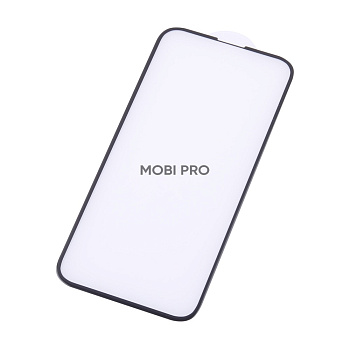 Защитное стекло "Премиум" для iPhone 13 mini Черный (Закалённое+, полное покрытие)