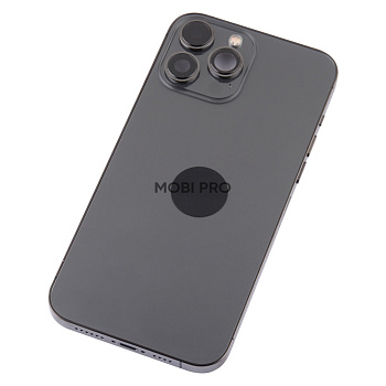 Корпус для iPhone 13 Pro Max в сборе со шлейфами с разбора Черный (возможен дефект ЛКП) - OR