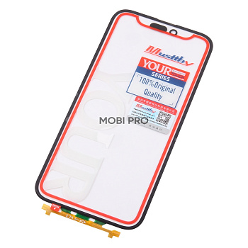 Стекло для переклейки MUSTTBY iPhone 14 Pro Max в сборе с тачскрином под восстановление и OCA 100% Черный (SAM)